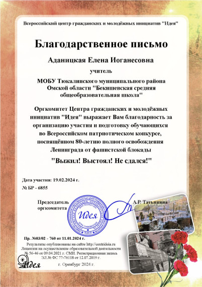 Победители патриотического конкурса.